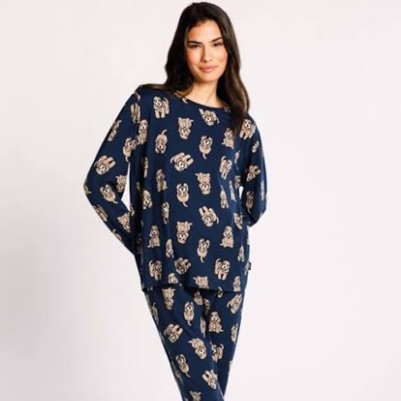 Chelsea Peers Cockapoo Print Long Pajama Set Size Small - Picture 5 of 15